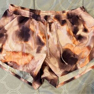 Old Navy Pink and Purple Athletic Shorts with Elastic Waistband